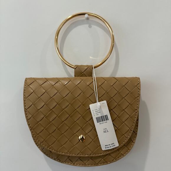 Melie Bianco Felix Gold Ring Top Handle Bag NWT - Picture 2 of 4